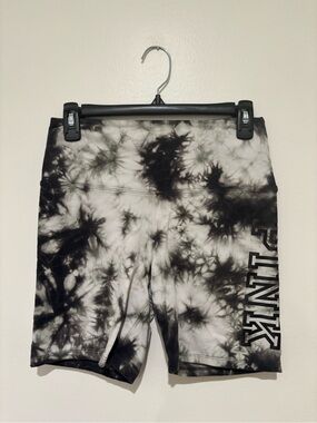 PINK Victoria’s Secret Tie-Dye Biker Shorts - Black & White